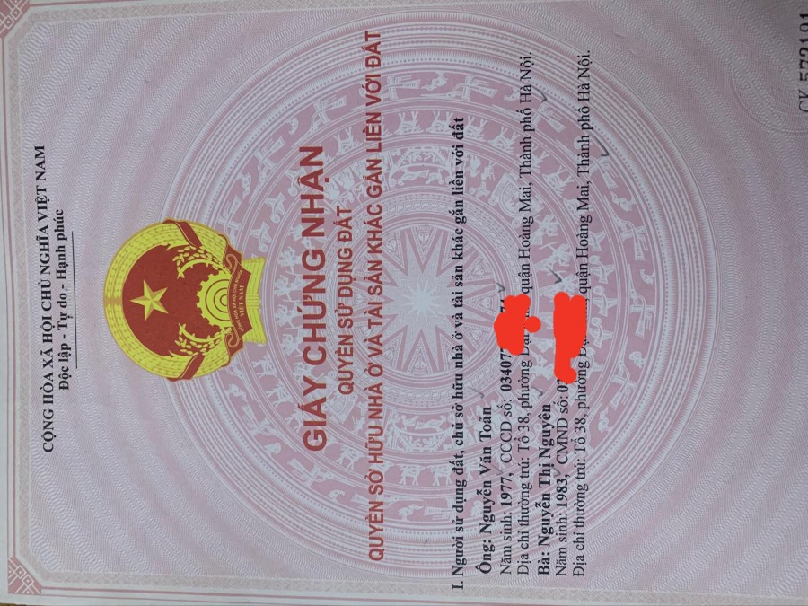 Cần bán nhà phố Nam Dư, Hà Nội, ngõ rộng, ô tô vào nhà 34m2 * 4 tầng, 1,9 tỷ có bớt. 098.659.2345
