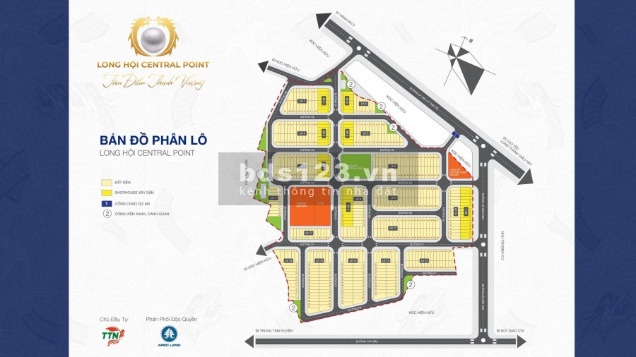 Bán shophouse dự án Long Hội Central Point Nhơn Trạch, Đồng Nai, giá 3.5 tỷ/căn