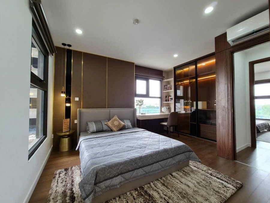 Bán căn hộ view hồ Yên Sở, diện tích 74m2 thông thủy, 2 phòng ngủ, full đồ nội thất, chỉ cần trả trước 500 triệu