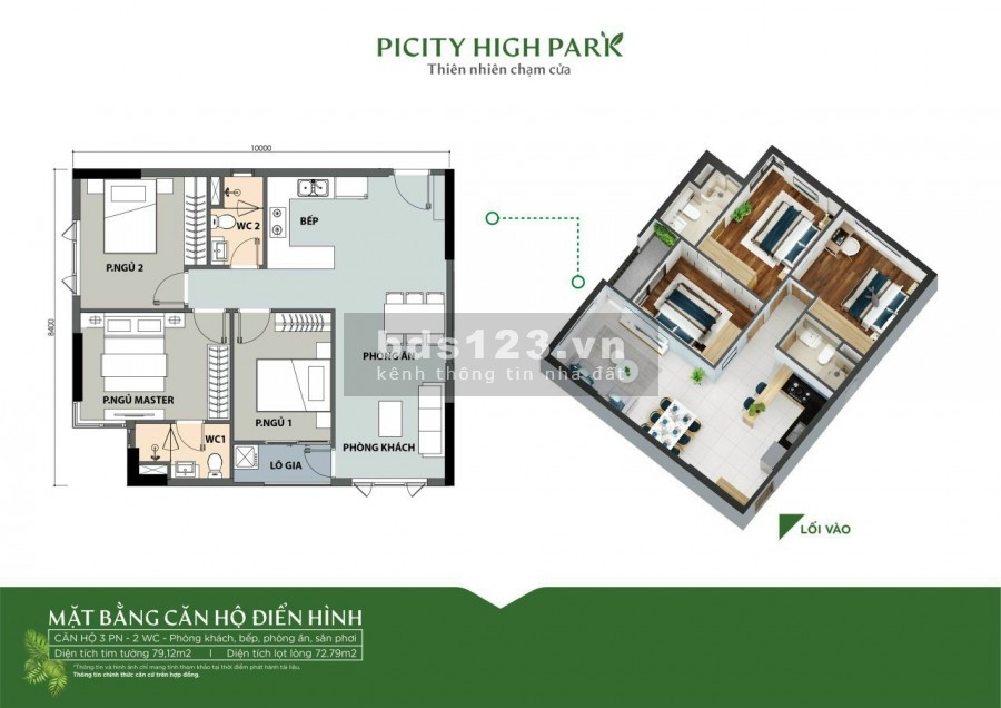 CĐT mở Bán Căn hộ Cao cấp 3PN đẹp nhất Q12, ngay TTHC & Cổng Ga Metro, đủ tiện ích, chỉ 2.2tỷ