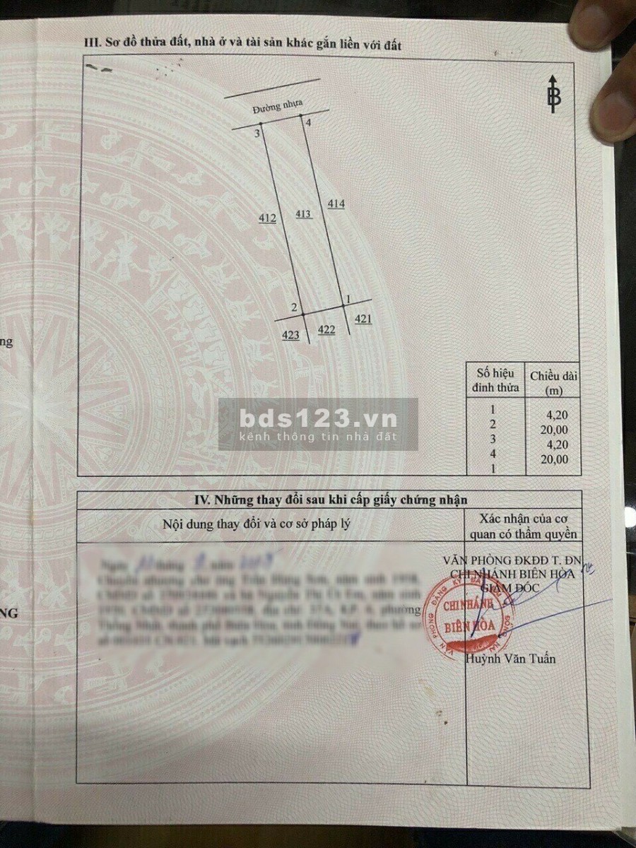 Cần bán đất thổ cư ngay KDC D2D đường N3, giá 745tr, DT 84m2, SHR, 0563603460 Nguyên.