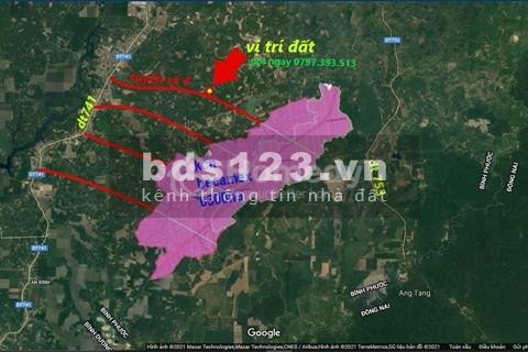 Bán vài lô đất mặt tiền đường số 4, ngay khu công nghiệp Becamex đồng phú