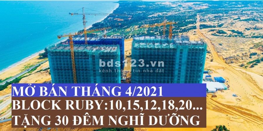 Block R,M,S Tầng 10-20, 32m2 view biển, 1.3 tỷ, Tặng Full Nội Thất, Tặng Du Lịch 30 Đêm