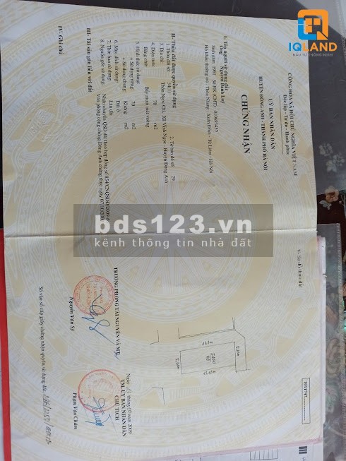 Bán đất vĩnh Ngọc, Đông Anh, 3 mặt thoáng, MT 5.4, 70m2, giá 3.3 tỷ