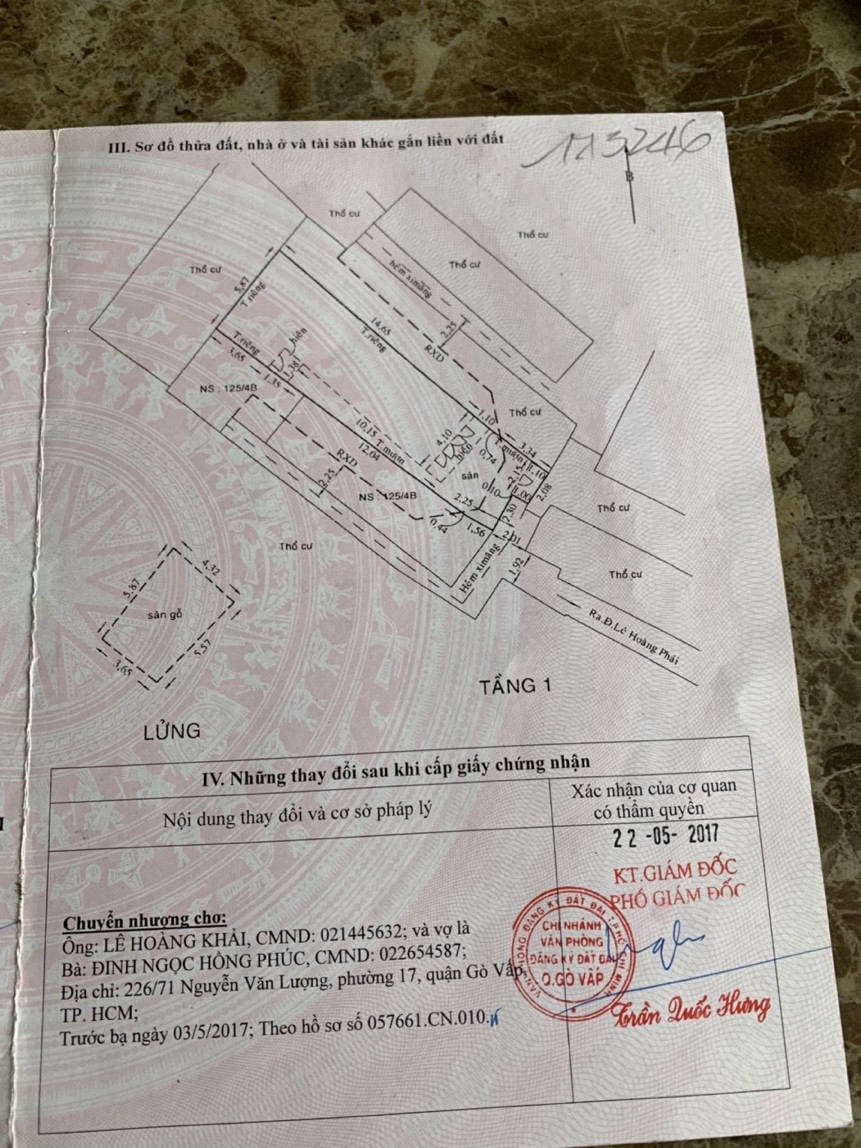 Nhà đường Lê Đức Thọ, P.17, Gò Vấp, ngang 4,5m, nở hậu, DT 100m2, giá 4,35 tỷ.