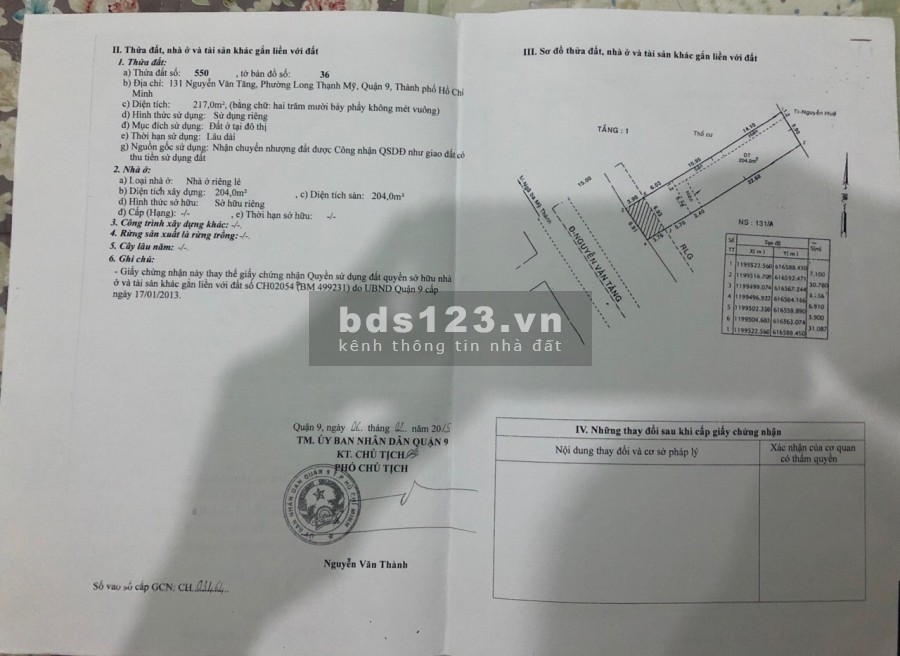 Mặt Bằng Cho Thuê 131 Nguyễn Văn Tăng, Quận 9