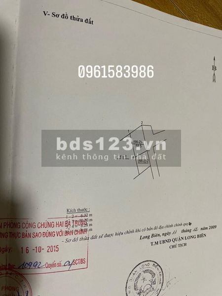 CHÍNH CHỦ CẦN TIỀN NHỜ BÁN GẤP MẢNH ĐẤT GẦN 60M2 TẠI NGỌC THUỴ - LONG BIÊN GIÁ CHỈ 2 TỶ HƠN