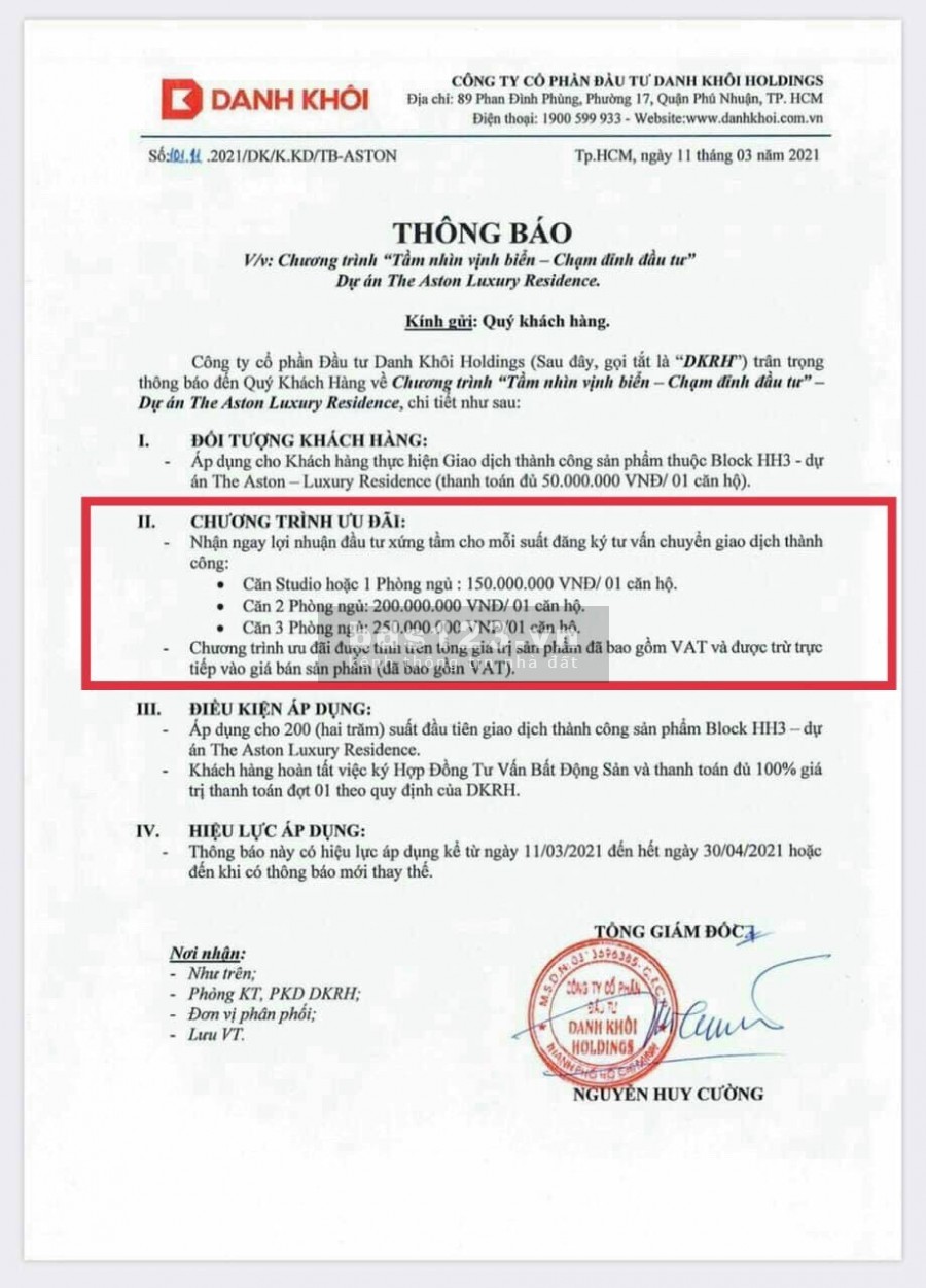 Suôt đời này sẽ không có một dự án nào thay thế The AsTon Nha Trang