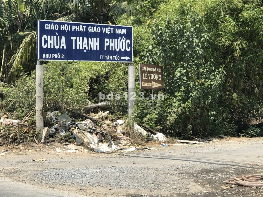 Kẹt tiền cần bán gấp lô đất 2MT ngay trạm thu phí Chợ Đệm, thị trấn Tân Túc, Bình Chánh