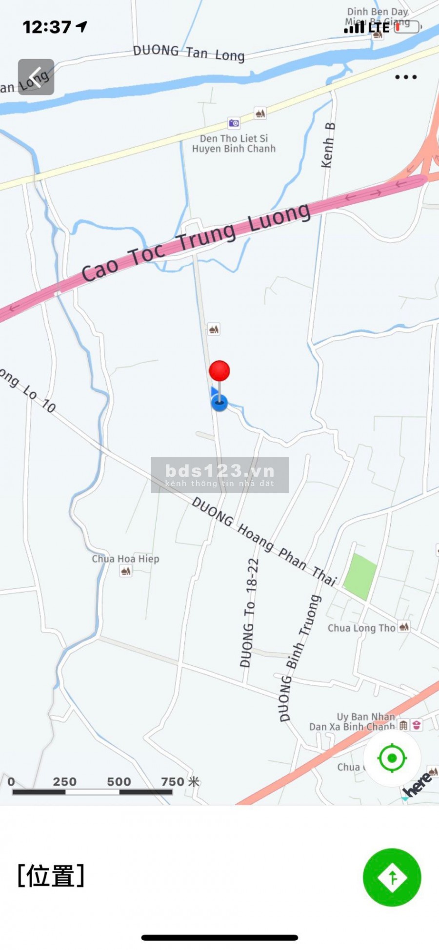 Kẹt tiền cần bán gấp lô đất 2MT ngay trạm thu phí Chợ Đệm, thị trấn Tân Túc, Bình Chánh