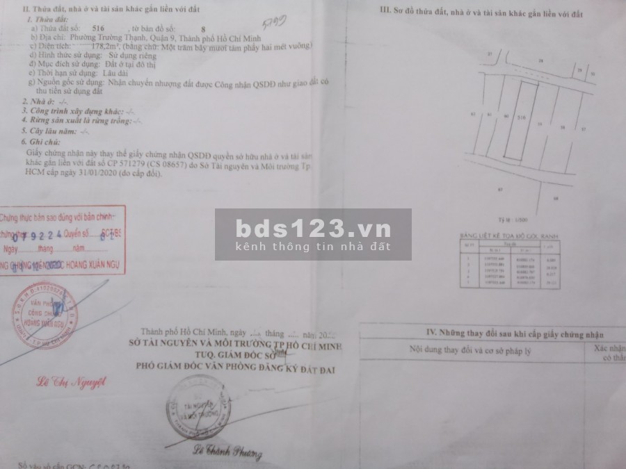 Bán đất quận 9 phường Trường Thạnh ngang 12m tiện xây phòng trọ giá chỉ 16 tỷ thương lượng