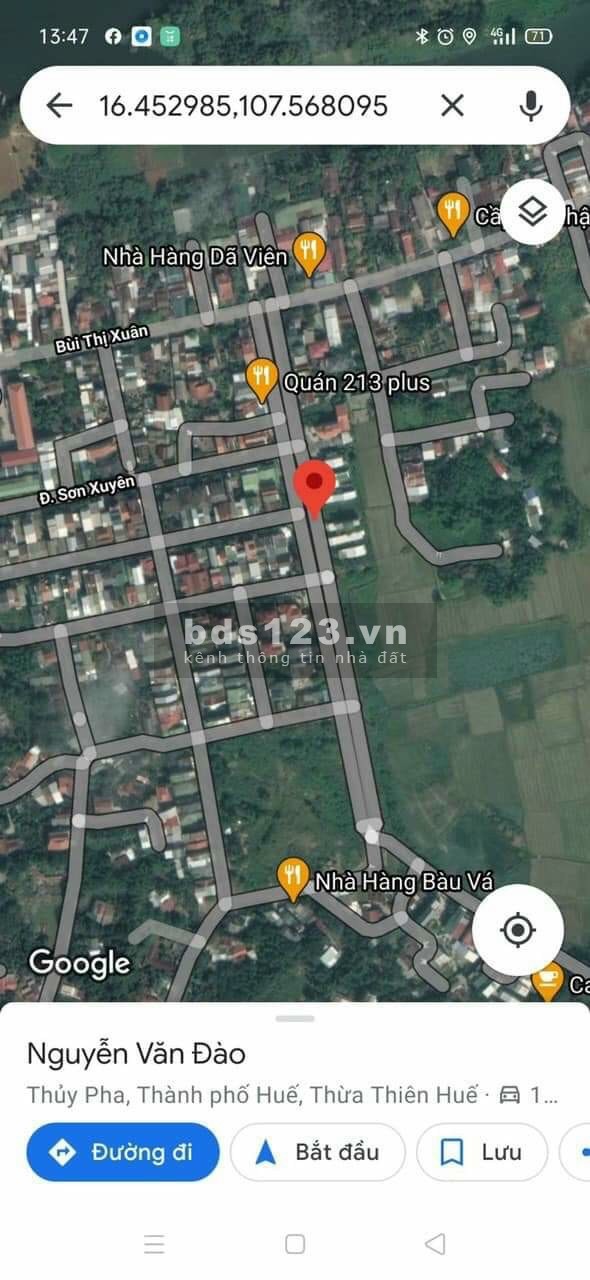 SIÊU PHẨM ĐẤT MẶT TIỀN NGUYỄN VĂN ĐÀO - BÀU VÁ - ĐƯỜNG 29M GIÁ 3.3X TỶ