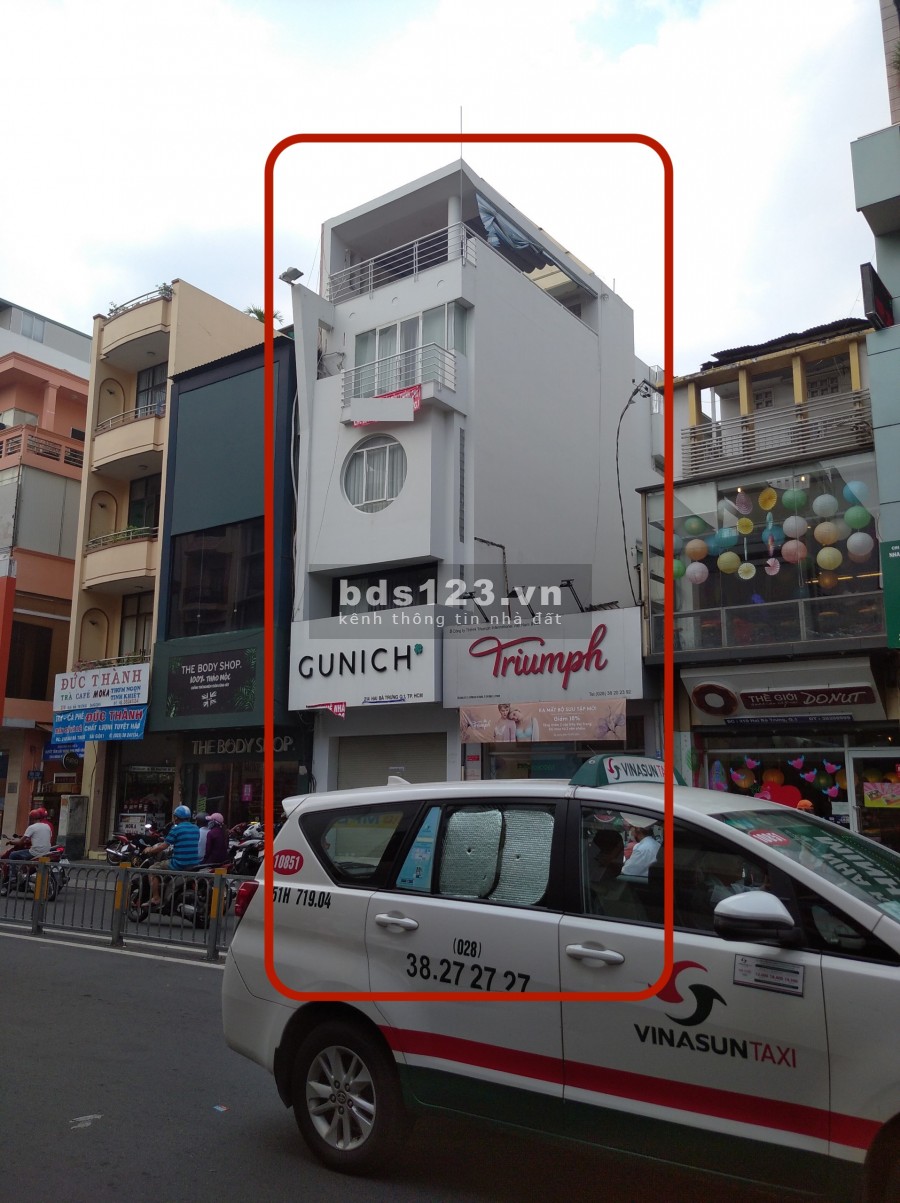 Cho thuê NNC MTĐ Hai Bà Trưng, P. Tân Định, Q.1. 4 lầu, 4000$.