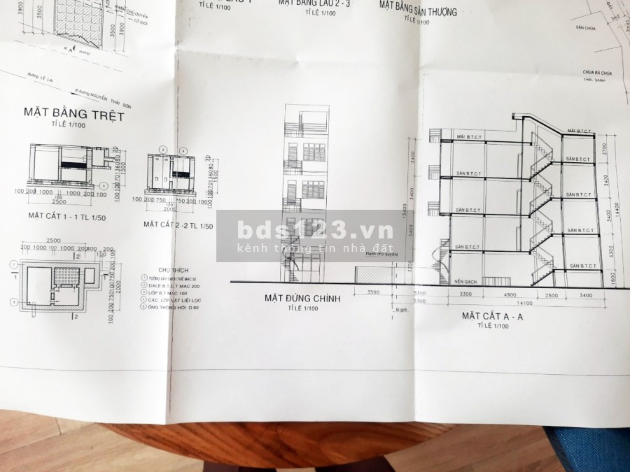 BÁN GẤP NHÀ MẶT TIỀN đường Lê Lai dt 75 m2 giá chỉ 11 tỷ. Giá nào cũng bán