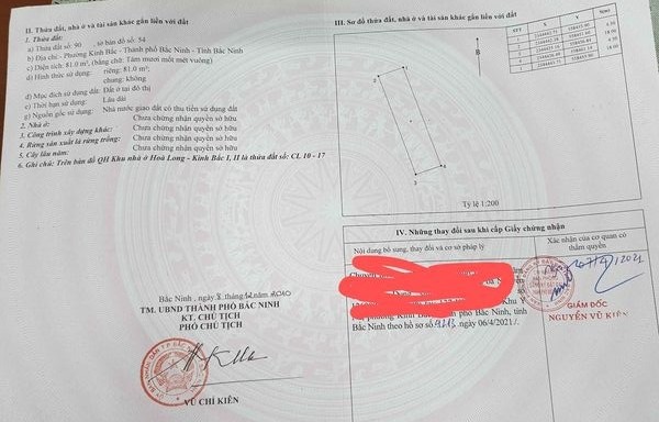 Bán Lô Đất Chính chủ tại phường kinh bắc tp Bắc Ninh