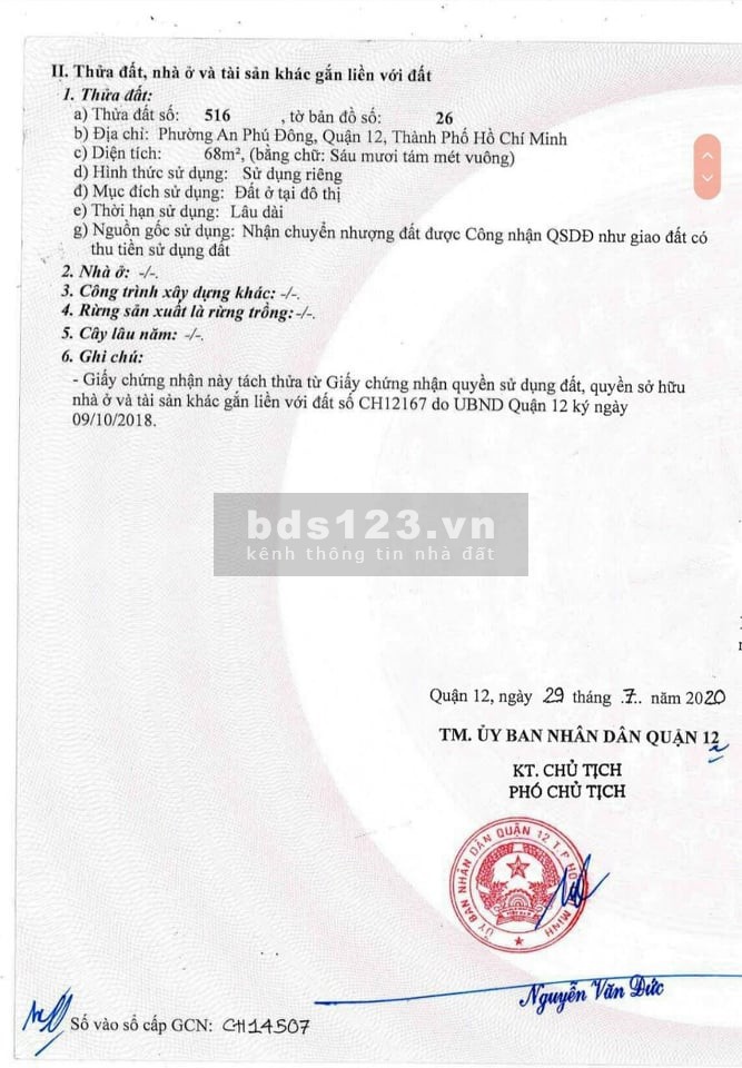 Đất đẹp! An Phú Đông , Q12, diện tích 4x17. Giá 3,6xx tỷ -3,950 tỷ