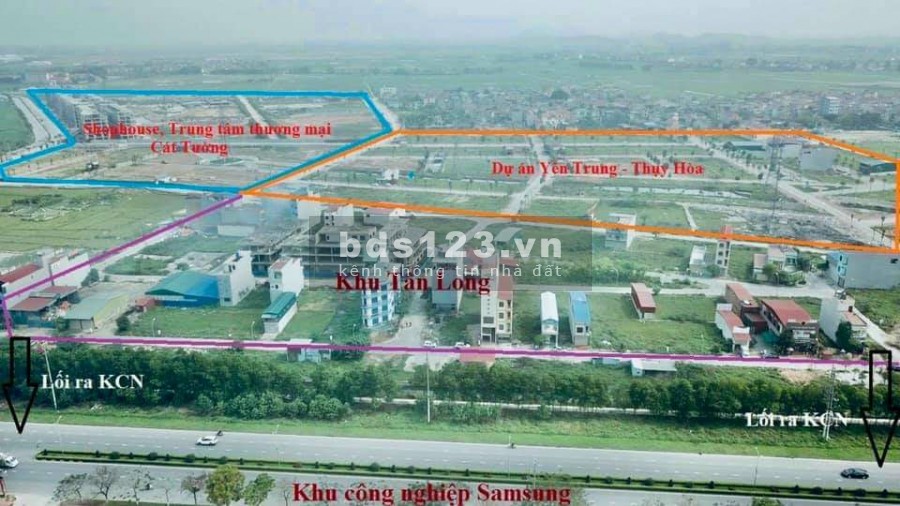 Bán đất đô thị SAMCITY giáp KCN SAMSUNG 130m2
