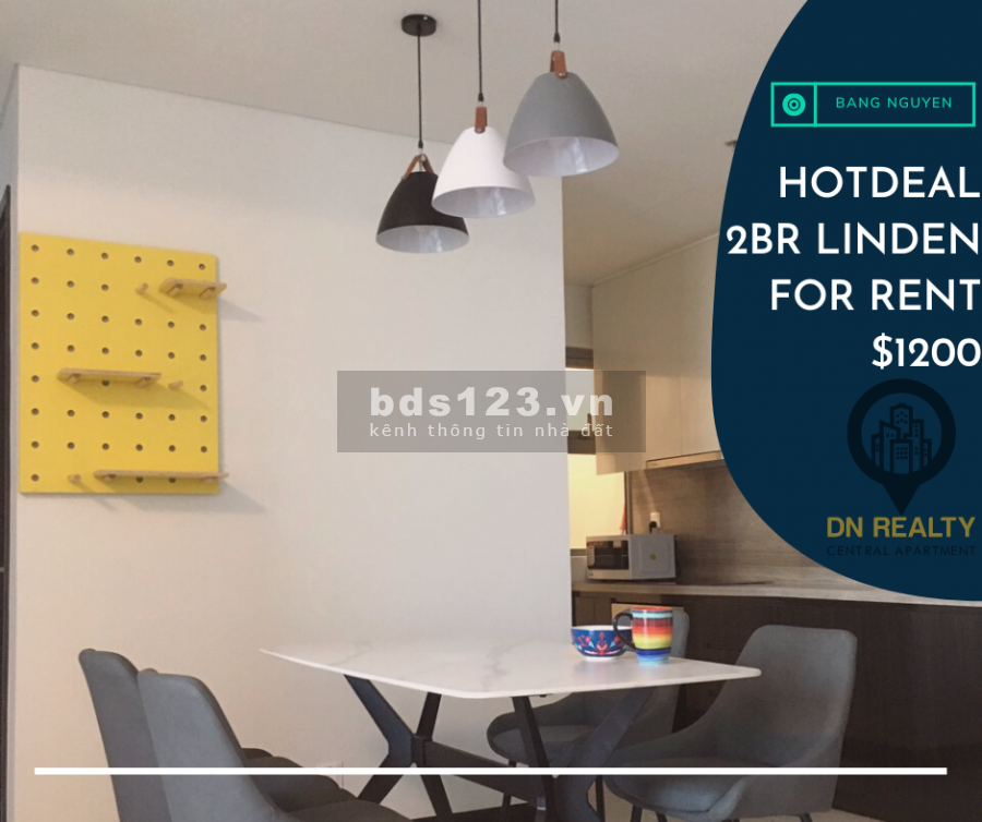 Cho thuê 2PN tòa Linden full nội thất giá tốt [For Rent]