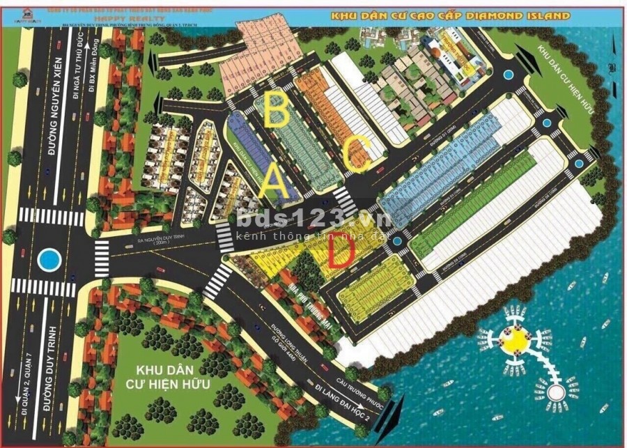 Bán căn hộ dự án Đảo Kim Cương, Quận 9, view bến du thuyền khu Vip nhất, giá 3.2 tỷ