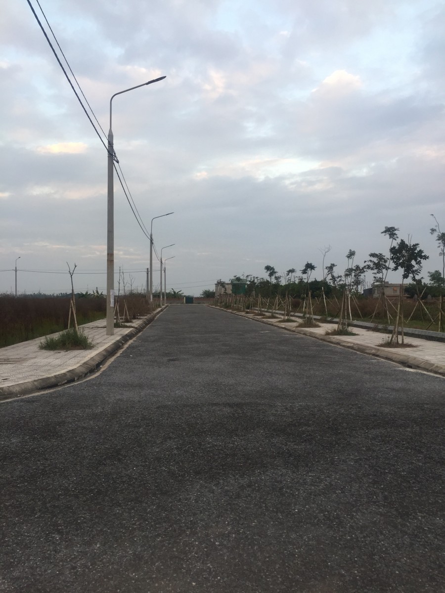 Đất nền tt Tiền Hải, dt 119m2, mt 6m, vỉa hè rộng 3m, đường 7m 2 làn ô tô Sổ đỏ hoàn chỉnh. giá chỉ 15tr/m