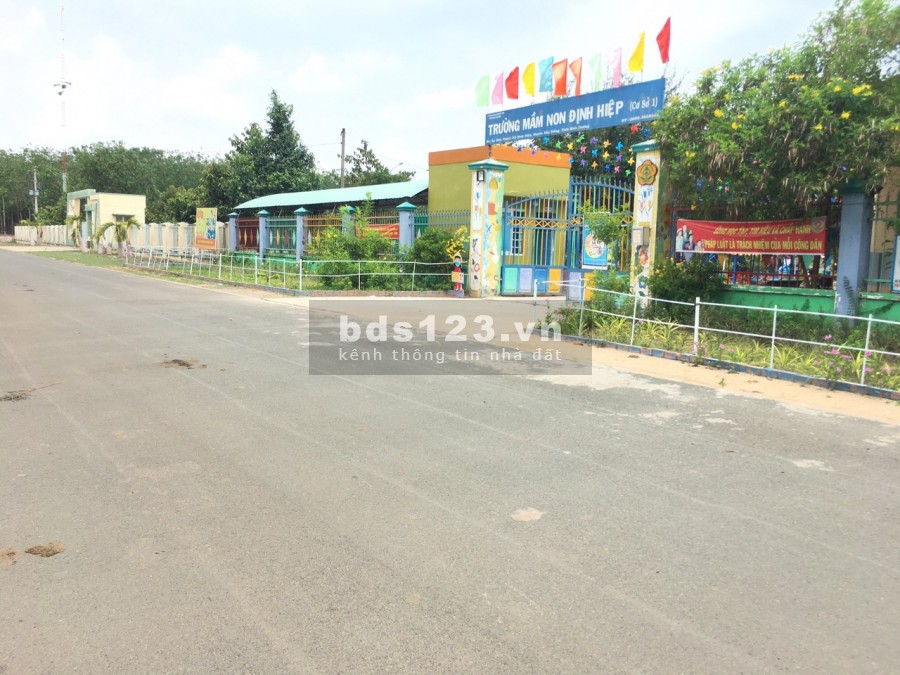 Bán ngộp 2 lô đất mặt tiền đường nhựa 32m ở bình dương đối diện kcn