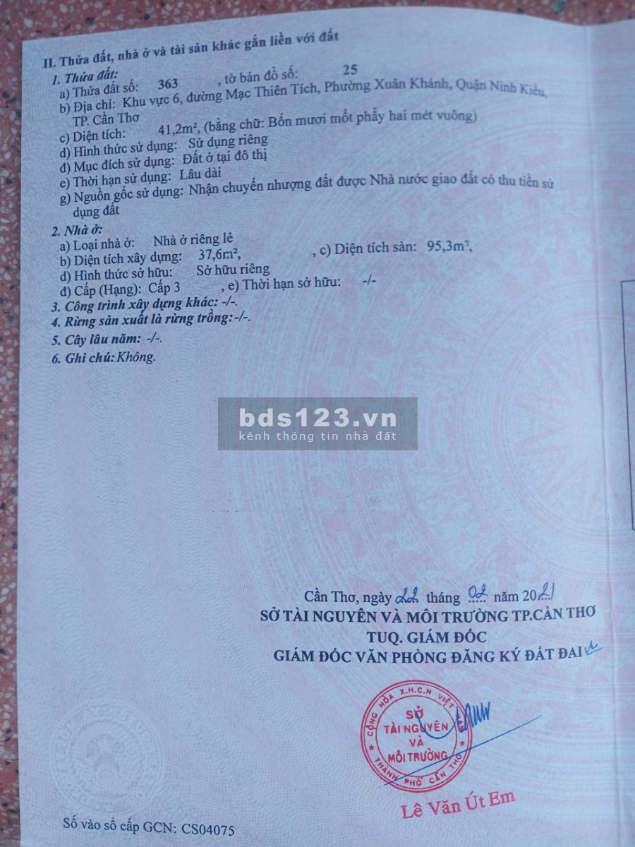 Nhà mới 100%, 1 trệt 1 lửng 1 lầu Mạc Thiên Tích, Ninh Kiều, Cần Thơ