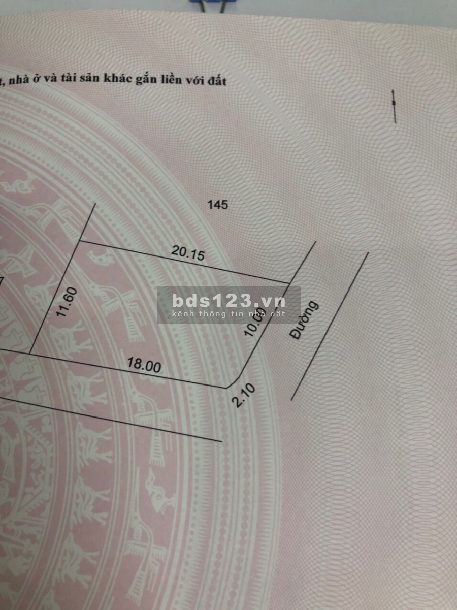 Cần tiền bán nhanh lô đất 2 mặt tiền