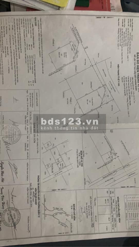 Chính chủ bán nhà Thạnh Lộc, q12, dtsd 160m2, 3.8 tỷ