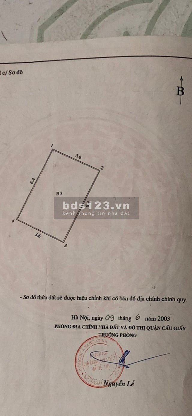 2.7 TỶ, QUAN HOA CẦU GIẤY, NGƯỜI THÂN NHỜ BÁN HỘ
