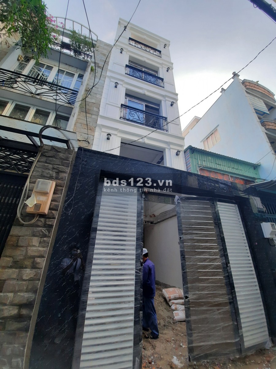 Bán nhà MỚI 4tầng hẻm thông CMT8, 4x11.6 giá 7ti9