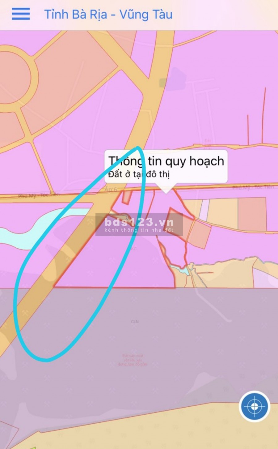 Bán đất sào đường Phú Mỹ Tóc Tiên, Sổ đỏ, Có sẵn thổ cư, Quy hoạch đất ở, Giá rẻ