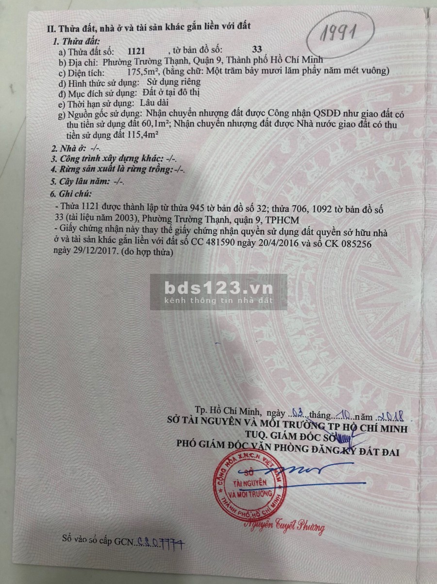 Bán đất Quận 9 Đảo Kim Cương góc 2 mặt tiền 175m2 trục chính 30m liên hệ 0907016378