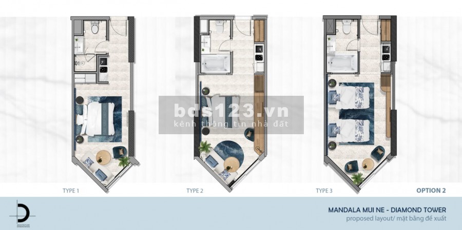 Mở Bán Block Ruby Tầng 10,12,15,18,20-Căn 32m2, View Biển, 1.3 tỷ, Tặng Full Nội Thất