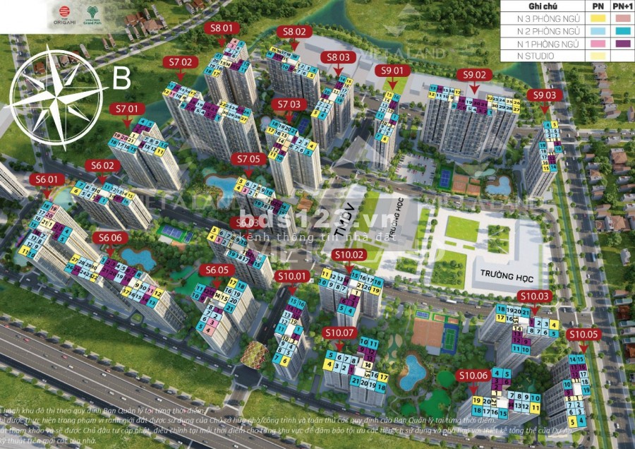 Mở bán shophouse chân tòa The Origami tại Vinhomes Grand Park Q9 giá 6.9 tỷ/ căn với chính sách ưu đãi từ CĐT