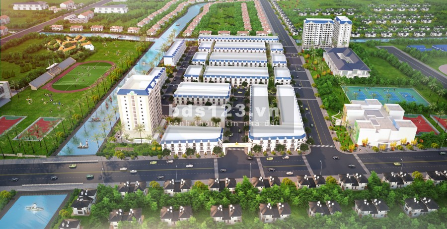 Nhà phố 1 trệt 2 lầu có sân ô tô đường trãi nhựa