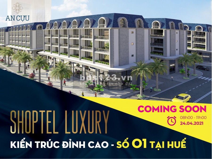 Sự kiện 24/4 mở bán 168 căn Shoptel Luxury 5 tầng với chính sách khủng lên đến 600 triệu đồng