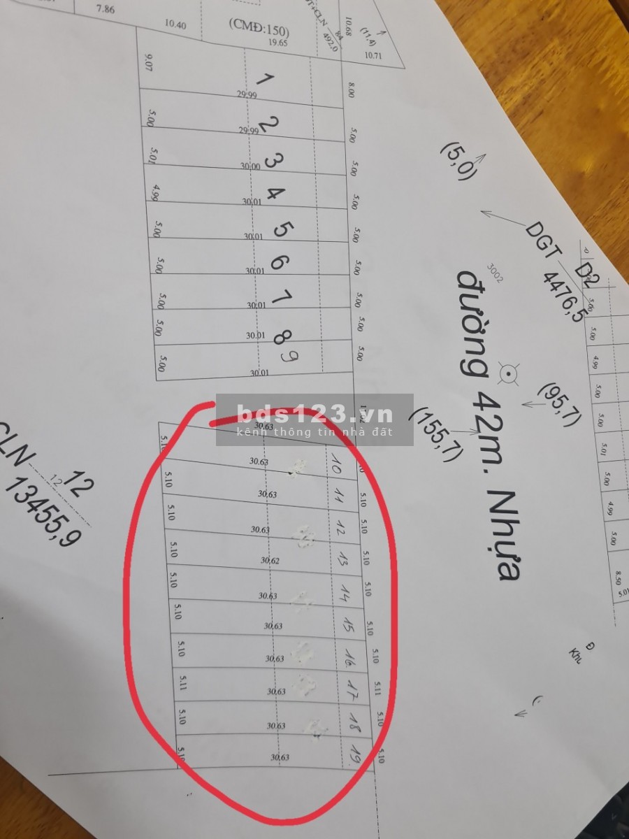 Bán vài lô đất mặt tiền đường số 4, ngay khu công nghiệp becamex Đồng Phú, đường 42m