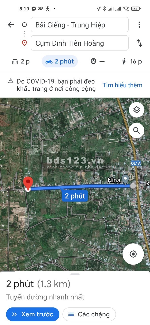 Đất trên đường Đinh Tiên Hoàng QH40