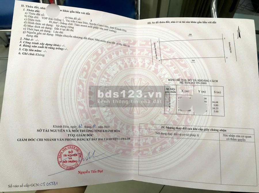 Đất trên đường Đinh Tiên Hoàng QH40