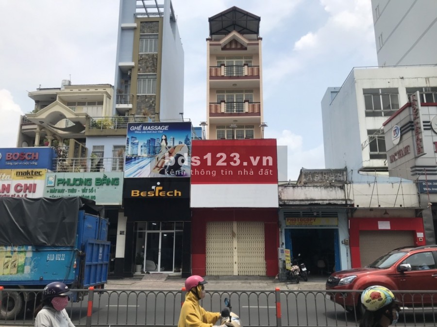 Nhà cho thuê trên MT đường Hoàng Văn Thụ Tân Bình. Trệt 4 lầu sàn trống suốt 5x22m