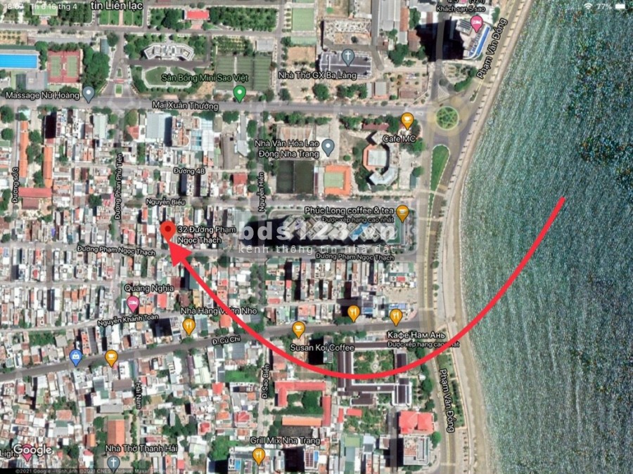 Bán đất thổ cư 100% 32-34 Phạm Ngọc Thạch, tp. Nha Trang