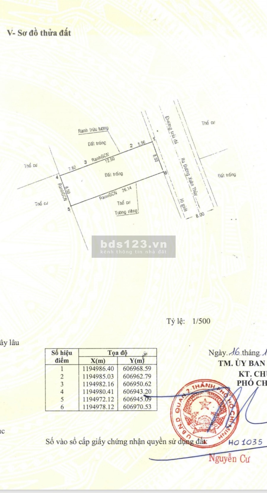 Bán nhanh lô đất 222m2 đường Nội Bộ Xuân Thuỷ, Thảo Điền