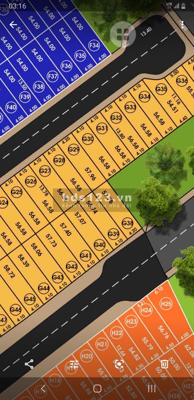 Bán nhanh lô đất KDC Việt Nhân Long Phước DT: 57,8m2 giá 2.150 tỷ