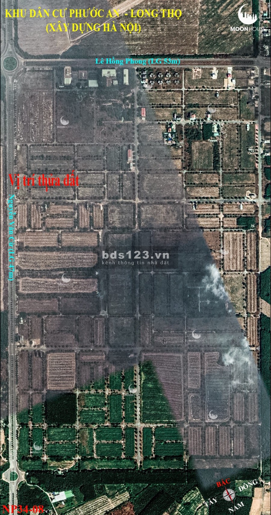 BÁN ĐẤT DỰ ÁN XDHN, XÃ LONG THỌ, HUYỆN NHƠN TRẠCH
