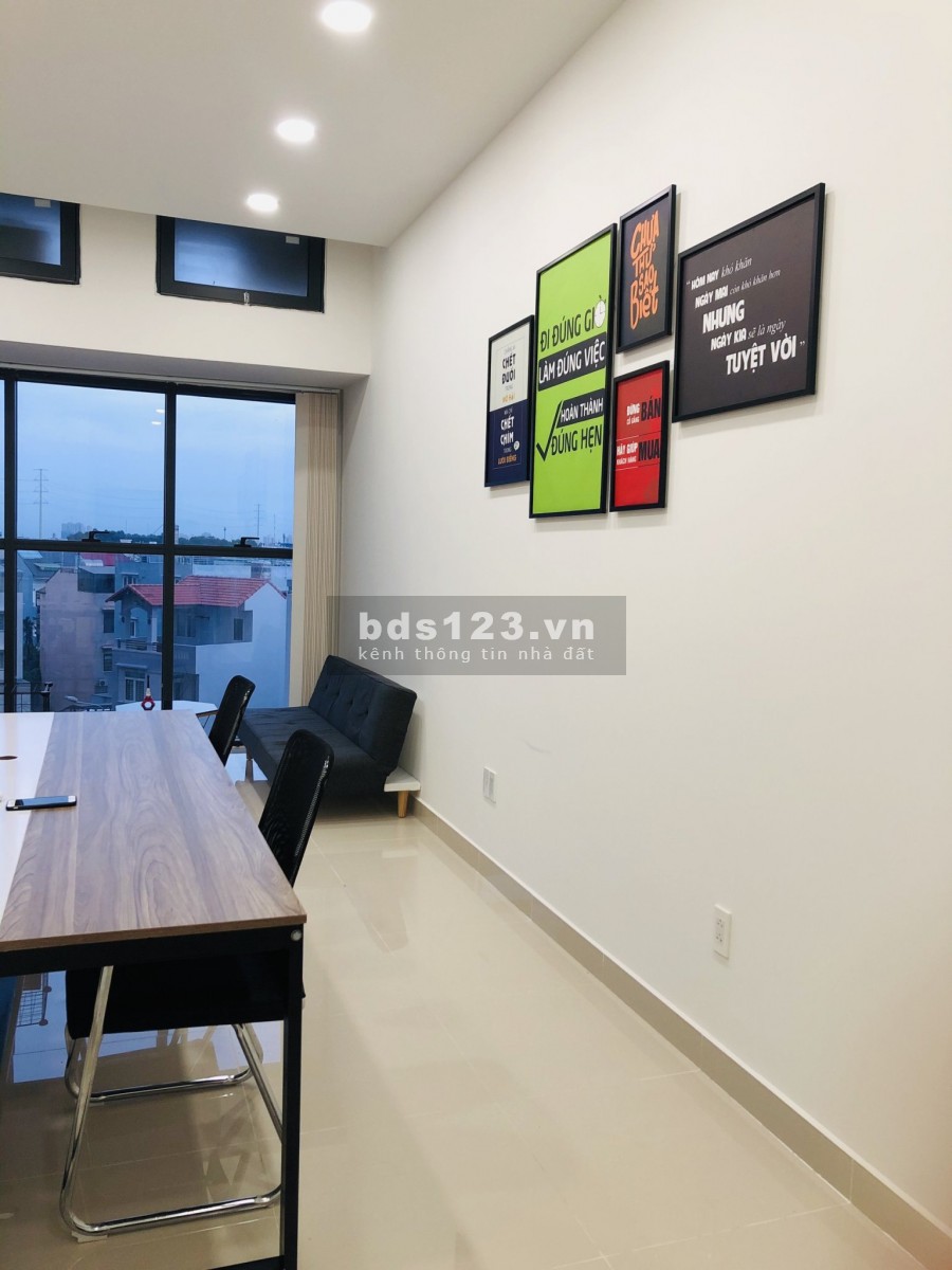 Văn phòng Startup - Officetel Mai Chí Thọ, dt 35m2, có sẵn bàn ghế làm việc - cho thuê giá siêu rẻ.