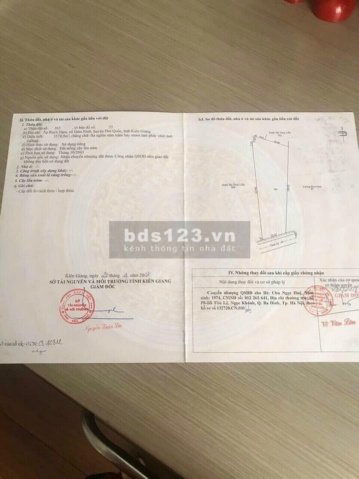 HOT HOT siêu phẩm đất Phú Quốc mặt tiền đường Hàm Ninh