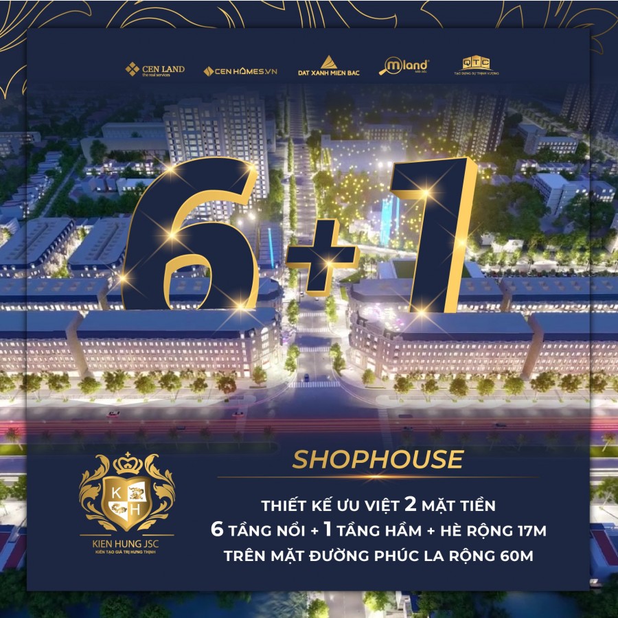 Shophouse và Liền kề Kiến Hưng nơi đầu tư siêu lợi nhuận