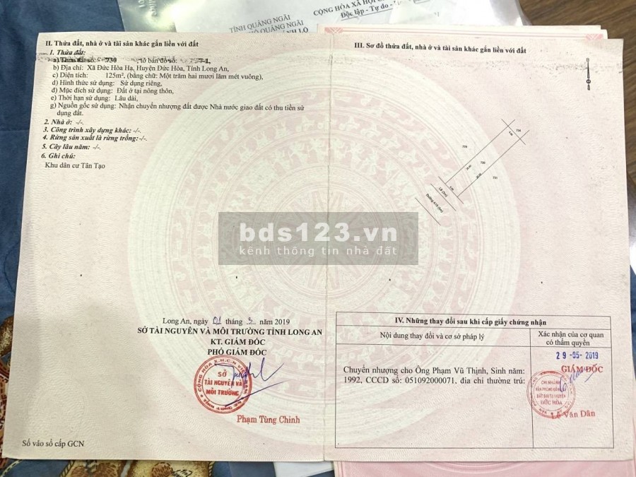 Đất nền 12,8 triệu/m2 SHR ngay trung tâm Đức Hòa dân cư hiện hữu