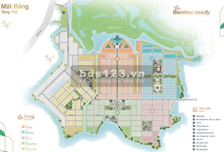 Bán đất dự án Biên Hoà New City sổ hồng riêng