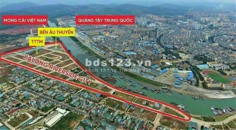 Bán đất nền Kalong river side TP Móng Cái giá chỉ từ 20 triệu/m2 120m2-140m2 đã có sổ đỏ